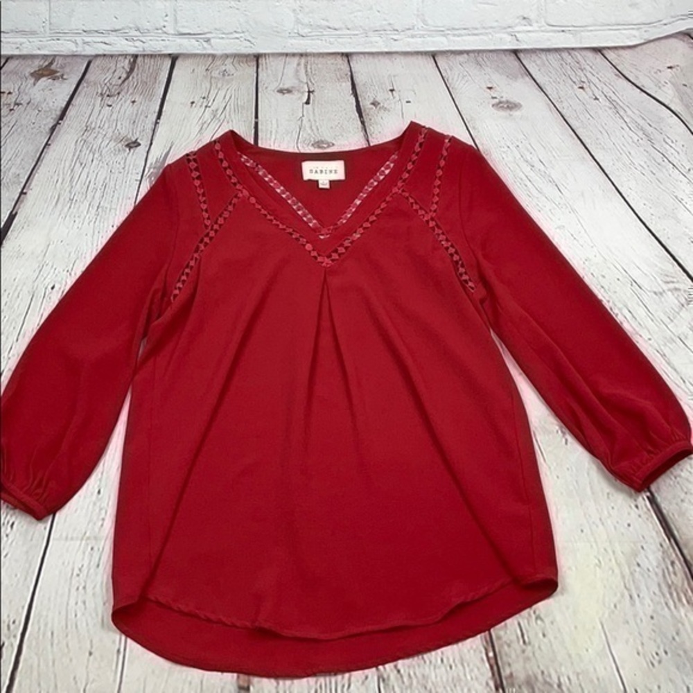 Like new Sabine boho peasant style blouse red/orange small
Piperlime
